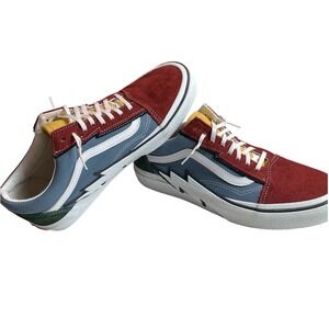 VANS Old Skool Bolt Red Rare Suede Lightning Men's 8/WMNS 9.5